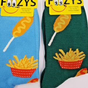 Corndog French Fries Womens SOCKS Cute Fair Food Teenager Gift Hot Dog 2 PAIRS